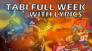 VS TABI with Lyrics / Ex BF | WEEK CURSE | FRIDAY NIGHT FUNKIN' with Lyrics