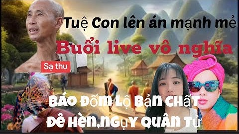 Bức xúc! Tuệ con lên án,thuyết âm mưu báo đốm dẫn dắt dư luận,lộ bản chất đê hèn ngụy quân tử.
