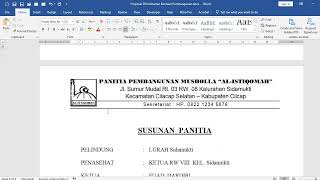 Proposal Permohonann Dana Masjid Mushola @BudiKomputer