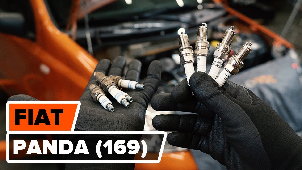 How to change spark plug on FIAT PANDA 2 (169) [TUTORIAL