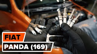 How to change spark plug on FIAT PANDA 2 (169) [TUTORIAL AUTODOC]