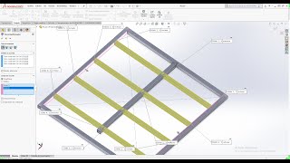 EXTEND AND TRIM  miembro estructural  WELDMENT SOLIDWORKS