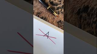 How to sign letter A❤️#alphabet #lettering #easy