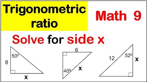 Trigonometric Ratio Solve right triangle MATH 9 Fourth (4th) quarter Week 1 #righttriangle