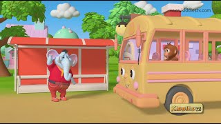 Learn Colors with Animals in Buses | Colours with buses and animals | Kiddiestv