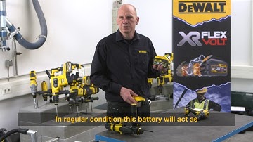 How can the DEWALT XR FLEXVOLT battery be both 18V and 54V?