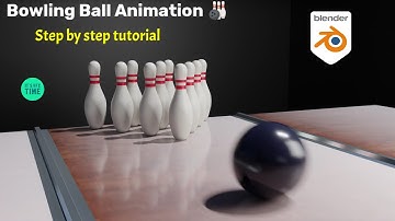 Bowling Ball Animation in Blender | Step by step tutorial for beginners #bowlingball #blender