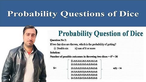 Probability Questions of Dice