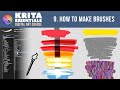 Krita Tutorial for Beginners - How to Create Brushes (Lesson 9) 🖌️