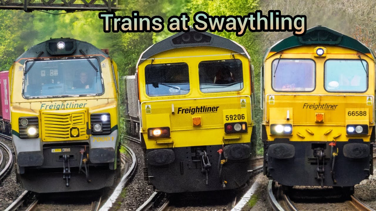 Trains at Swaythling 14/4/25