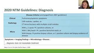 Nontuberculous mycobacterial pulmonary disease and management