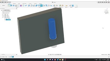 Fusion 360 Hole through angled cylinder demo