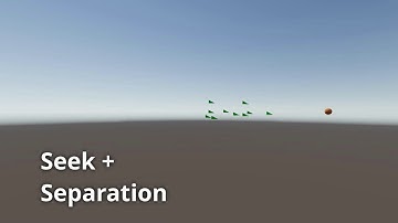 Unity3D - Boids - seek + separation