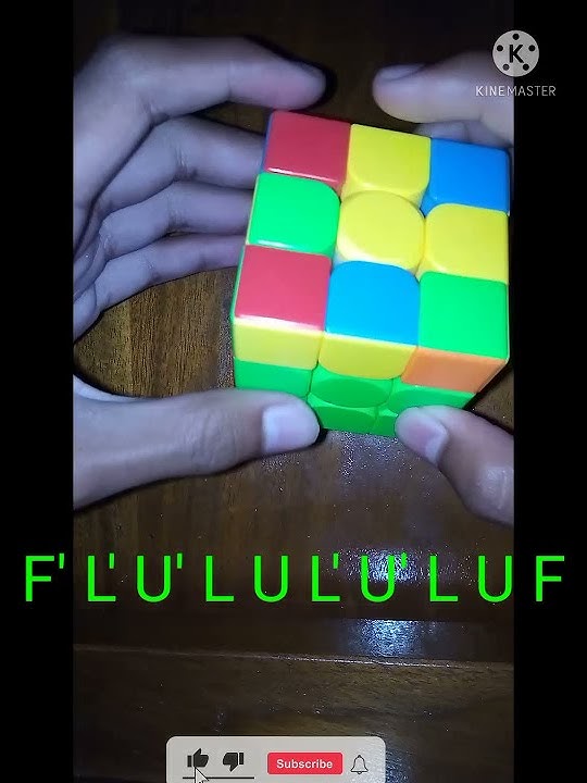 oll bentuk huruf L kecil mode 1 rubik 3x3