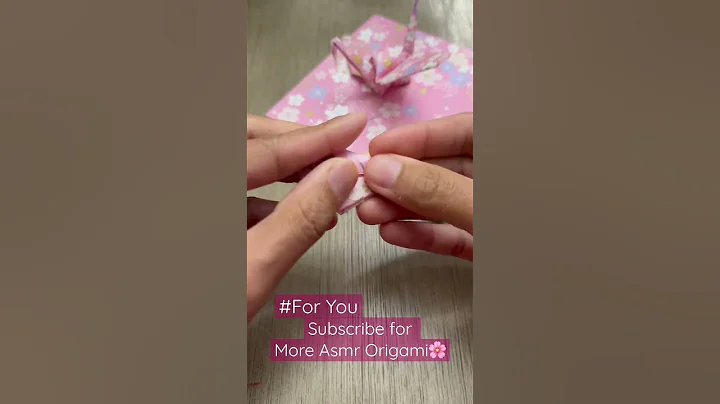 Origami Asmr Folding Cherry Blossom Paper Crane Simple and Easy Steps