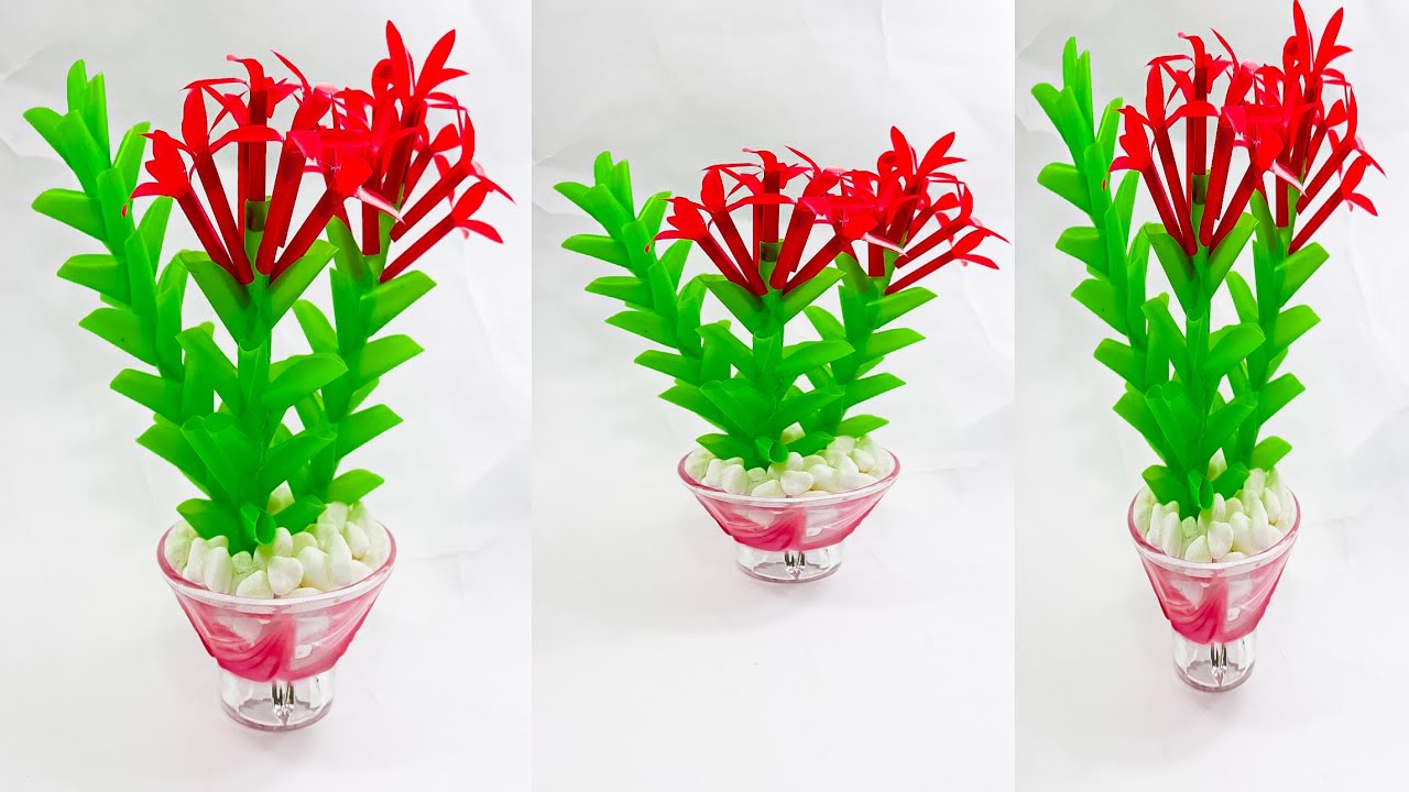 Cara Membuat Bunga Anggrek Dari Sedotan Kecil Tapi Cantik Orchid Flower With Straw Youtube