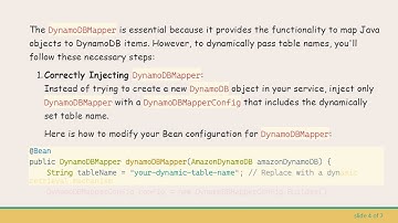 Dynamically Managing DynamoDB Table Names with the @ DynamoDbTable Annotation