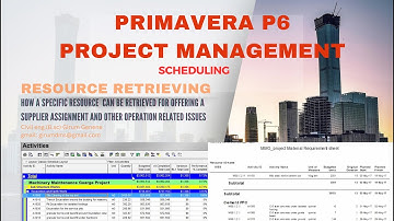 Resource report preparation and retrieving using resource code in primavera p6 (2/2)
