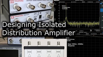 DISTISO6 Isolated Distribution Amplifier with 6 Output 10Mhz Reference, 100Khz - 190Mhz