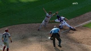 ARI@NYM: Byrd throws out Chavez trying to score