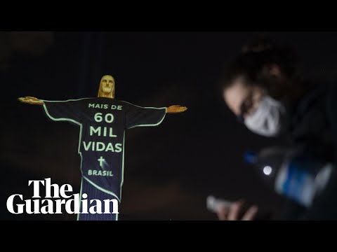 Christ the Redeemer statue lit up for coronavirus victims