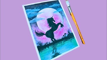 How to draw | Unicorn 🦄 Acrylic Painting full Drawing tutorial for beginners | #drawing #unicorn