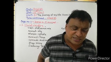 Std 11 || Unit 1 Part 3 || English by Radheshyam Sir