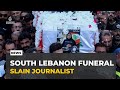 Israeli attacks on Southern Lebanon: Funeral held for slain journalist