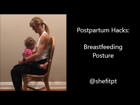 Breastfeeding Posture: A quick trick for more comfortable breastfeeding!