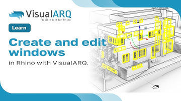 Create and edit windows in Rhino with VisualARQ 1