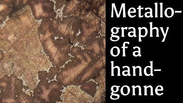 #archaeometallurgy Metallography of a bronze cast handgonne