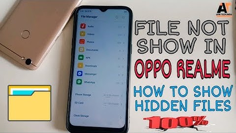 How to show hidden files in realme oppo mobile file manager.