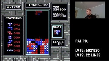 2020-09-18 - NES PAL Tetris - first ever level 21 :)
