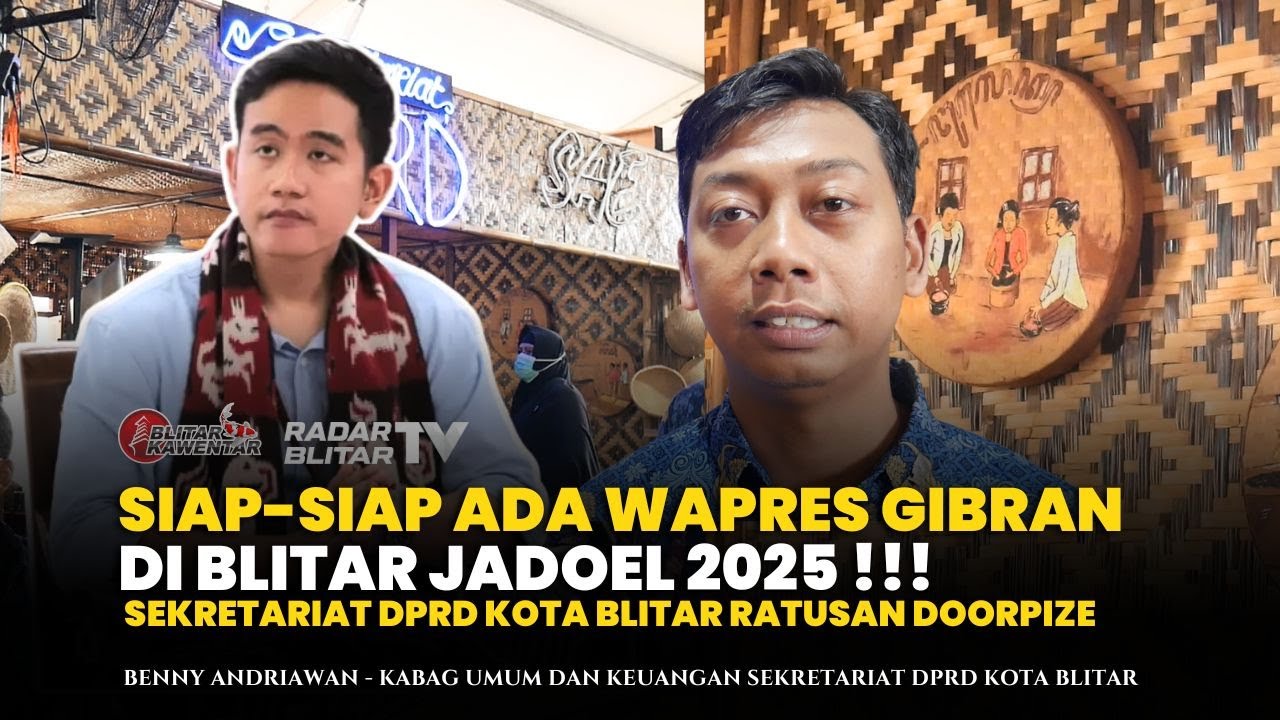ADA GIBRAN RAKABUMING RAKA DI BLITAR JADOEL‼️SEKRETARIAT DPRD KOTA BLITAR SIAPKAN RATUSAN DOORPRIZE