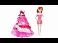 Glitter Play Doh Making Prom Dresses for Anna Princess 💖 DISNEY DOLL DRESS UP