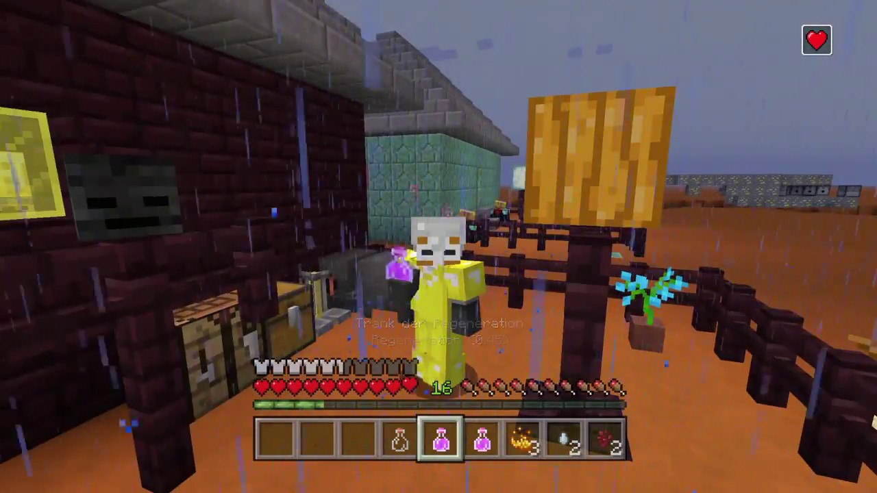New Update Minecraft Trank der Regeneration brauen {Ps4}