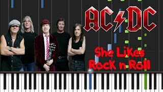 AC/DC - She Likes Rock&#39;n Roll Synthesia Tutorial