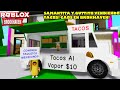 Samantita y guttito se ponen a vender tacos y todo sale mal caos en brookhaven roleplay