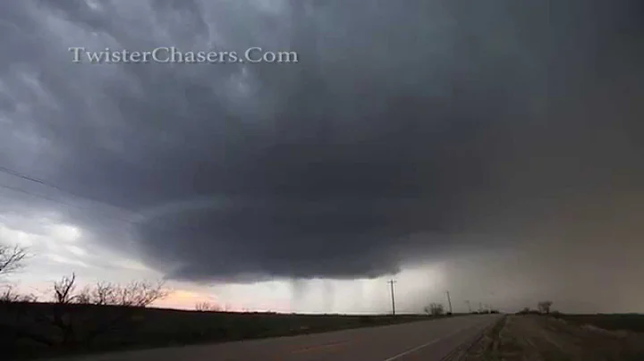 Tornado Warned Storm April 1, 2014 near Throckmort...