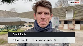 Benoît Robin, entraîneur et driver de Hussard du Landret (11/12 à Vincennes)