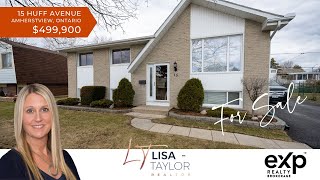 For Sale: 4 bedrooms, 2 full baths, 15 Huff Ave, Amherstview/Kingston ON MLS# 40235396