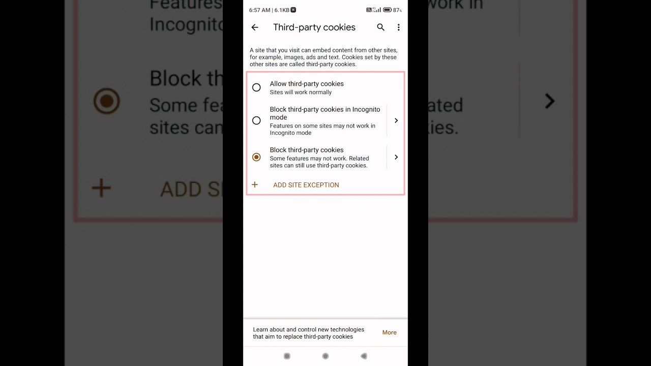 Set this settings for cookies in chrome browser #shorts