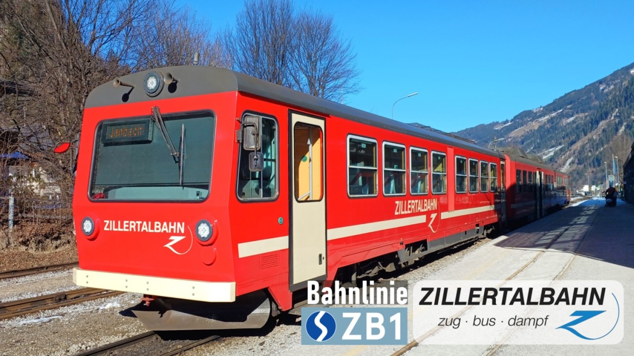 ZVB Zillertal | Mitfahrt Zillertalbahn ZB1: Mayrhofen - Jenbach | Jenbacher Reihe 5090