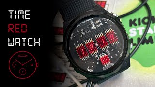 Time Red Watch from RedCo: Vintage LEDs Powered by an ARM processor in a Modern Design