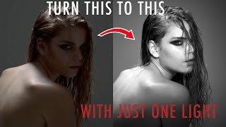 How to create a dramatic portrait with one light