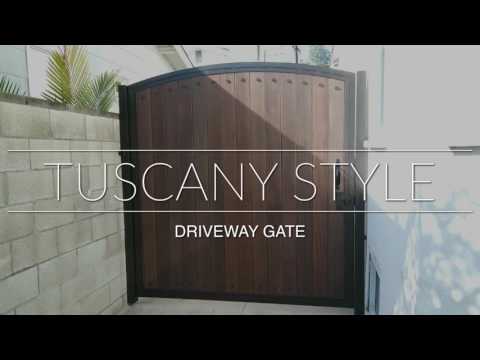 Tuscany Style Driveway Gate