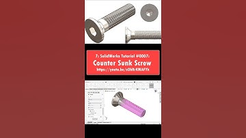 #0007: M3x12_socket_counter-sunk_HD_hex_screw  #solidworks #tutorial #cad #drawing #design