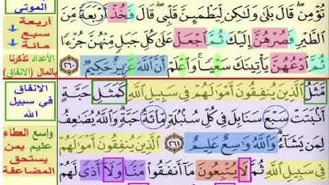 بداية صفحة 44 من سورة البقرة الايات من 260 :262 مكررة بصوت الشيخ محمود الحصرى