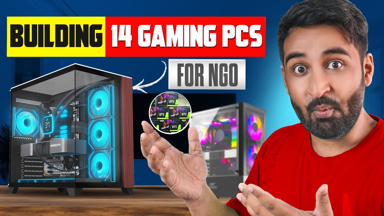 I Built 14 Gaming PCs for MERCI Foundation [NGO] – My Most Meaningful Build Ever ❤️
