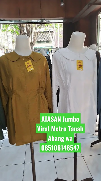 Atasan Big Size Jumbo Tali Serut Viral Terlaris Busui Katun Metro Tanah Abang